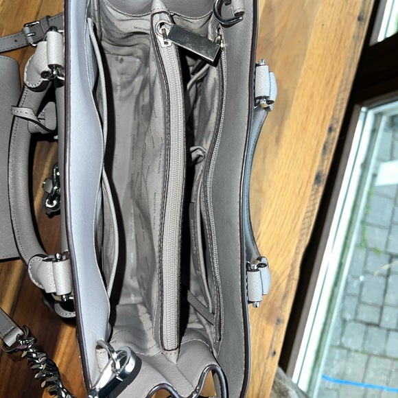 Michael Kors Saffiano Leather Emma Satchel and Wallet Set - Picture 7 of 12